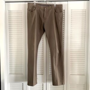 Paul & Shark Dark Taupe Five Pocket Pants Cotton Stretch Classic Fit Size 38